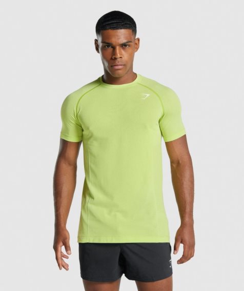 Men's Gymshark Vital Light Seamless T-Shirts Yellow | CA N8D67A